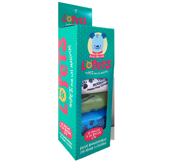 Bolsas biodegradables para excremento